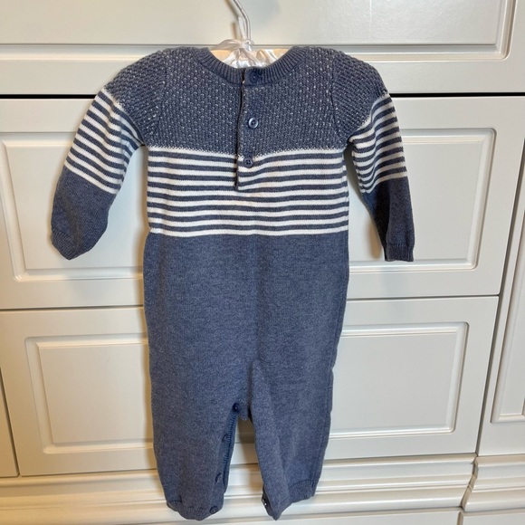 NWOT Clasix Beginnings by Miniclasix Stripe Sweater Romper one piece - Picture 2 of 4
